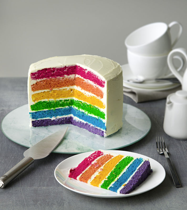 rainbow cake (torta arcoiris)